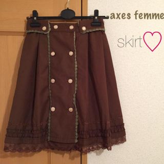 アクシーズファム(axes femme)の美品！axes femmeひざ丈スカート(ひざ丈スカート)