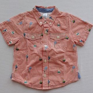 ギャップ(GAP)の美品☆GAP　刺繍 半袖シャツ(シャツ/カットソー)