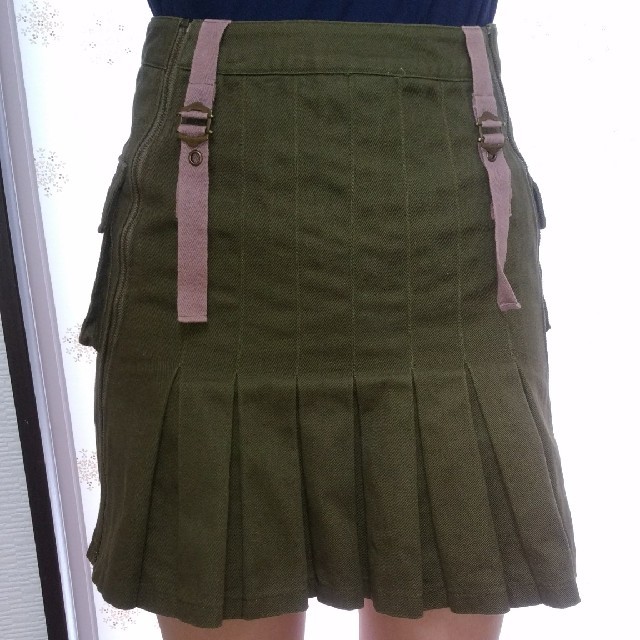 カーキ スカート レディースのスカート(ミニスカート)の商品写真