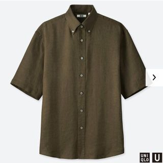 ユニクロ(UNIQLO)のUniqlo U ルメール 2019ＳＳプレミアムリネンワイドフィットシャツ　M(シャツ)