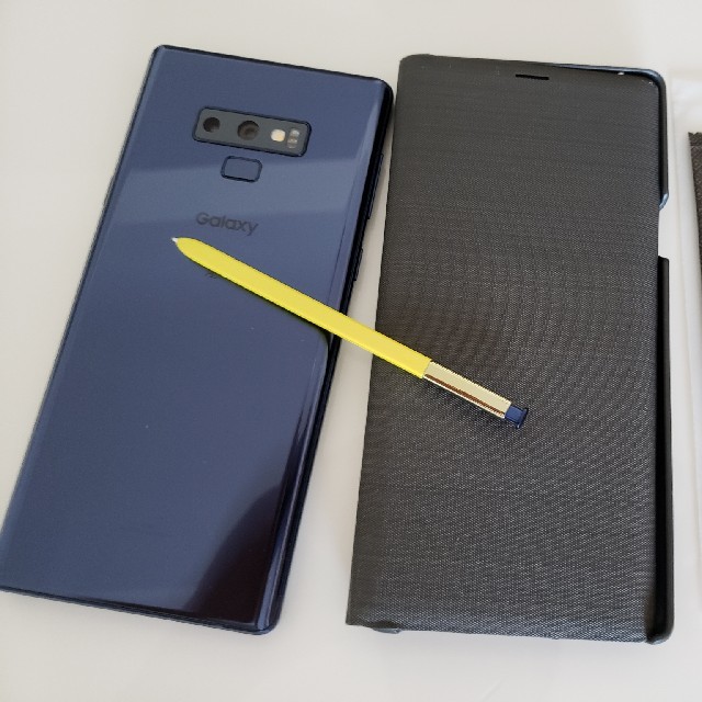 美品　galaxy note9 au版　おまけ led cover view