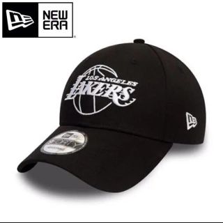 ニューエラー(NEW ERA)のニューエラ キャップ ロサンゼルス レイカーズ アウトライン 黒 ブラック(キャップ)