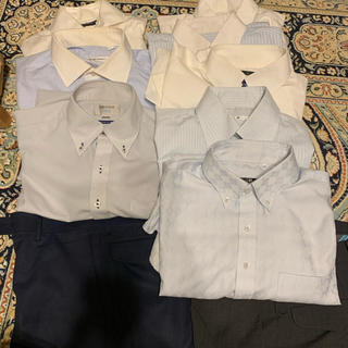 スーツカンパニー(THE SUIT COMPANY)のメンズ福袋 ワイシャツ 半袖 長袖 パンツ 10点(シャツ)