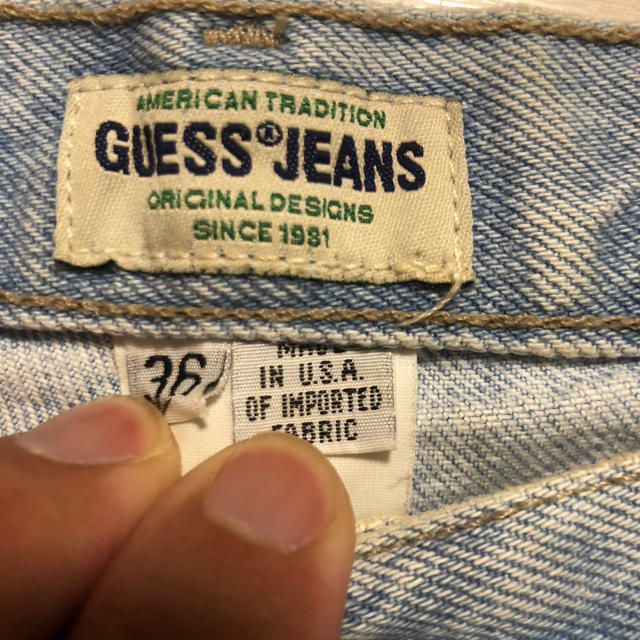 GUESS(ゲス)の90's  GUESS デニム　バギーパンツ　36インチ　ゲス　90s メンズのパンツ(ショートパンツ)の商品写真