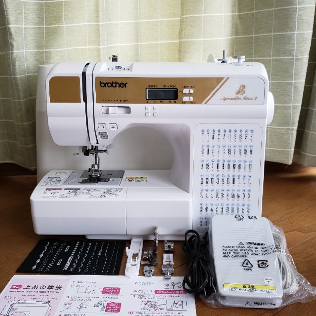ブラザー コンピューターミシン AgneauD'or Blanc II 独特の上品 11270