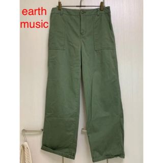 アースミュージックアンドエコロジー(earth music & ecology)の❗️sale❗️earth music&ecology ベイカーパンツ カーキ(ワークパンツ/カーゴパンツ)