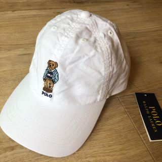 ラルフローレン(Ralph Lauren)のオリジナルラッピング　最新作　ポロベア 白　キャップ(キャップ)