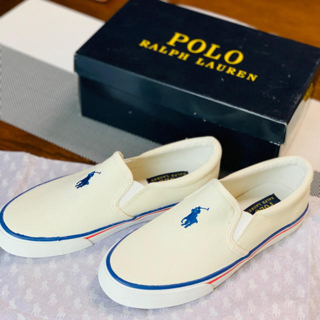 POLO RALPH LAUREN(ポロラルフローレン)のPOLO スニーカー　ラルフローレン キッズ/ベビー/マタニティのキッズ靴/シューズ(15cm~)(スニーカー)の商品写真