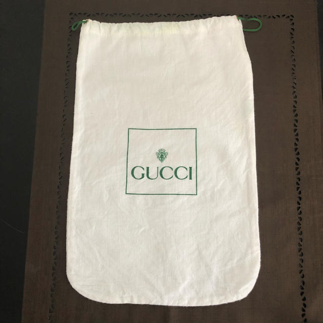 Gucci(グッチ)のGUCCI グッチ　巾着袋(コットン)  ショップ袋 レディースのバッグ(ショップ袋)の商品写真