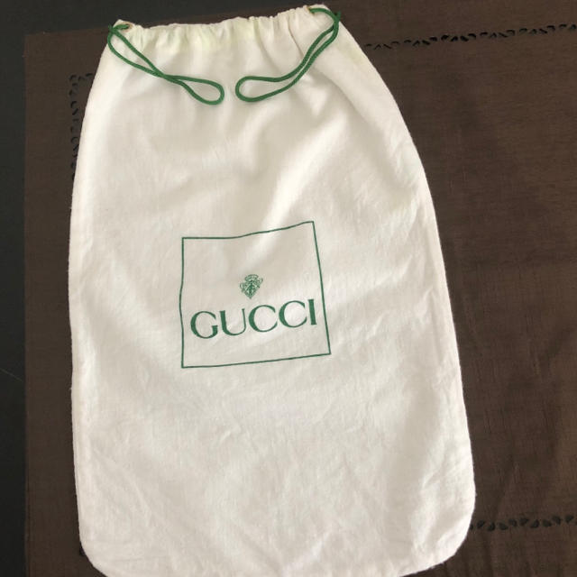Gucci(グッチ)のGUCCI グッチ　巾着袋(コットン)  ショップ袋 レディースのバッグ(ショップ袋)の商品写真
