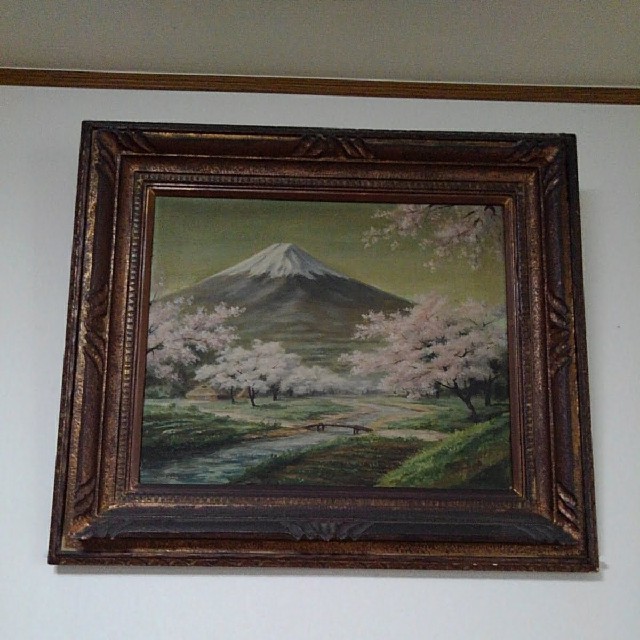 忍野八海から見た富士山