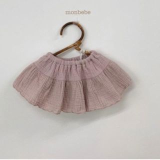 ザラキッズ(ZARA KIDS)のMonbebe スカート付ブルマ ピンクM(80)(スカート)