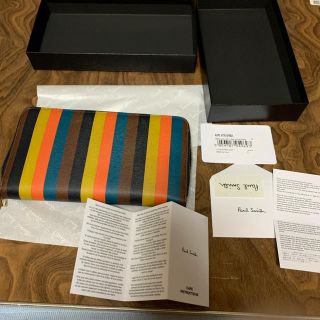 ポールスミス(Paul Smith)の専用　　　　　ほぼ未使用　ポールスミス　長財布　ラウンドファスナー　マルチカラー(長財布)