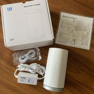 エーユー(au)のUQ WiMAX speed Wi-Fi HOME L01 ルーター(PC周辺機器)