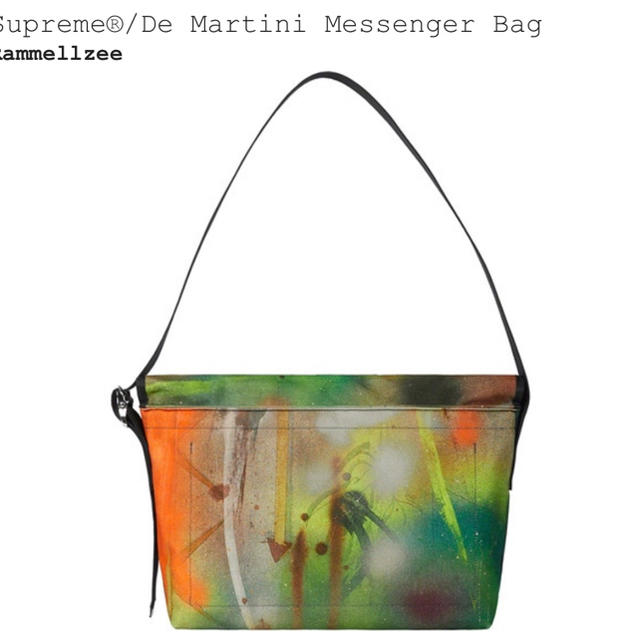 Supreme(シュプリーム)のシュプリーム　Supreme@De Martini Messenger Bag メンズのバッグ(メッセンジャーバッグ)の商品写真