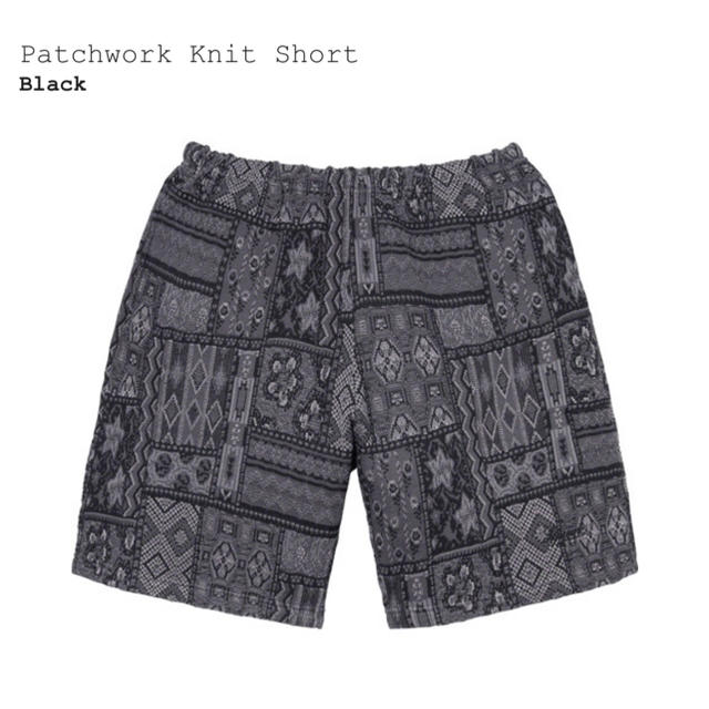 Supreme Patchwork Knit Short black M