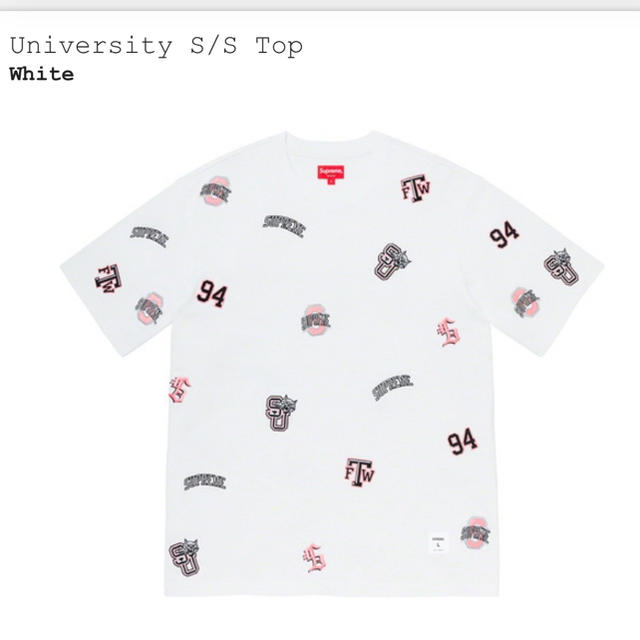 supreme シュプリーム univercity top tシャツ　S