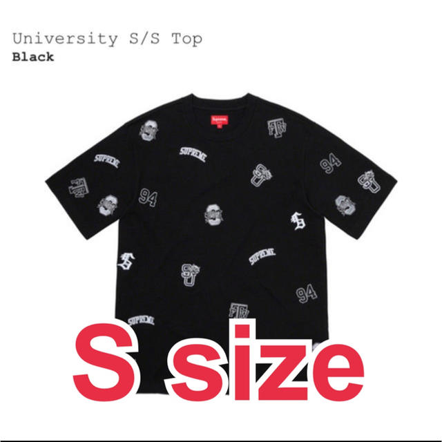 Black✦サイズ【新品】supreme University S/S Top