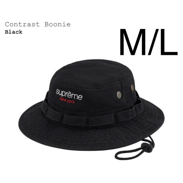 ブラックサイズSupreme contrast boonie M/L