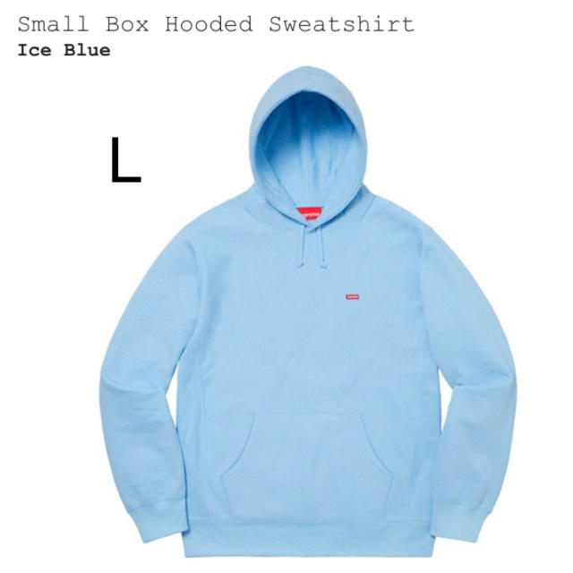 Supreme(シュプリーム)のsupreme small box hooded ice blue  メンズのトップス(パーカー)の商品写真