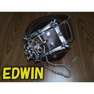 エドウィン(EDWIN)のH114 未使用 EDWIN リアルレザーベルト(ベルト)