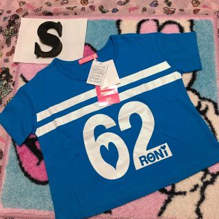 ロニィ(RONI)の新品タグ付き★RONI★ショート丈半袖Tシャツ★S(Tシャツ/カットソー)