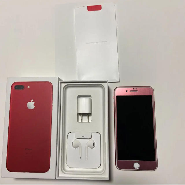 iPhone - iPhone7plus 128GB レッド 付属品あり。の通販 by らぶりぃ