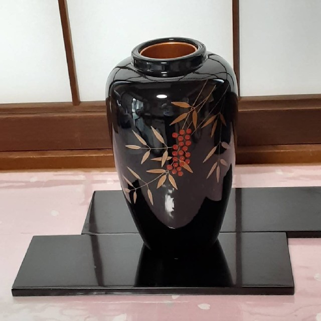 輪島塗 花器 【驚きの値段で】 6200円 aceci.fr-日本全国へ全品配達