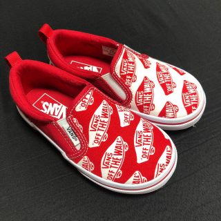 ヴァンズ(VANS)の【vans 】kidsスリッポンスニーカー（18センチ）(スニーカー)