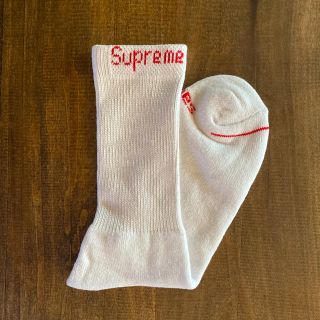 シュプリーム(Supreme)のSupreme Hanes Crew Socks ソックス ホワイト 片方のみ(ソックス)