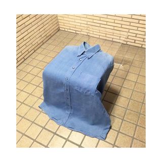 ヒューゴボス(HUGO BOSS)のvintage ヴィンテージ 90s HUGO BOSS 長袖 リネンシャツ(シャツ)