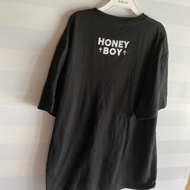 Honey Cinnamon(ハニーシナモン)の Honey Cinnamon  タイダイ　teddyTシャツ　XL　ブラック　 レディースのトップス(Tシャツ(半袖/袖なし))の商品写真