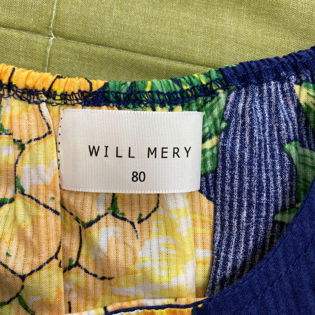 WILL MERY(ウィルメリー)の80サイズ  パイナップル柄 ワンピース キッズ/ベビー/マタニティのベビー服(~85cm)(ワンピース)の商品写真