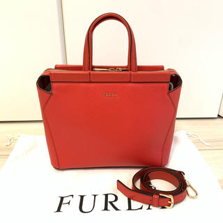 フルラ(Furla)の【FURLA】タリアトート small オレンジレッド(ハンドバッグ)