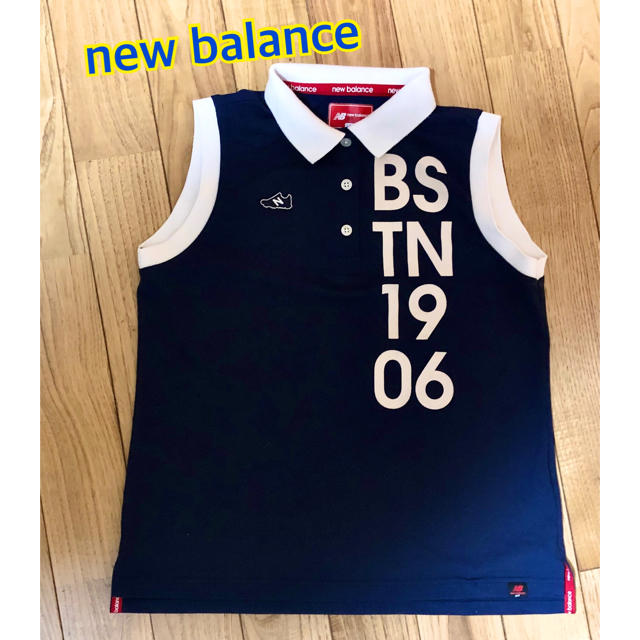 New Balance(ニューバランス)のNew Balance ニューバランス　レディース1サイズ　ノースリーブポロ スポーツ/アウトドアのゴルフ(ウエア)の商品写真