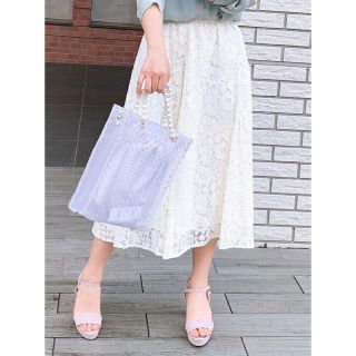 ミッシュマッシュ(MISCH MASCH)のミッシュマッシュ✨レースロングスカート/レースハギフレアスカート  レディース (ロングスカート)