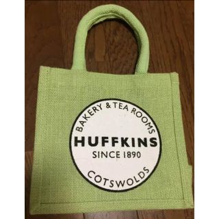 ディーンアンドデルーカ(DEAN & DELUCA)のイギリス ハフキンス HUFFKINS エコバッグ　緑、白(エコバッグ)