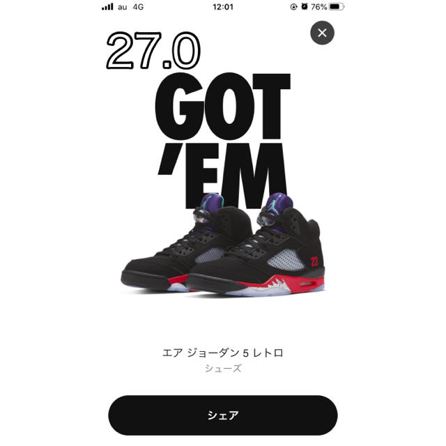 27cm  Jordan 5 Retro Top 3 エアジョーダン5 SE