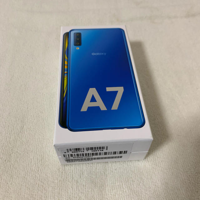 新品未開封！GalaxyA7 64GB SIMフリー 楽天モバイル対応！ スマホ/家電/カメラのスマートフォン/携帯電話(スマートフォン本体)の商品写真