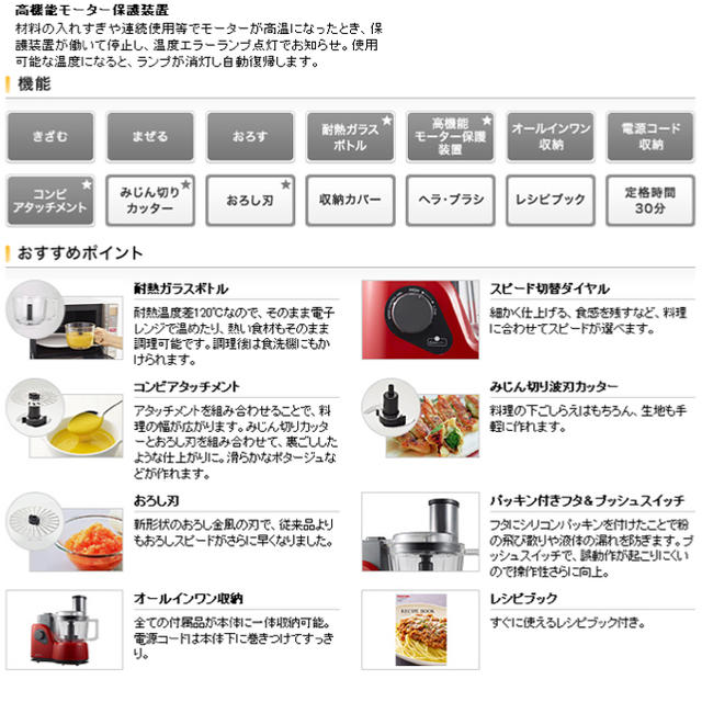 テスコム フードプロセッサー