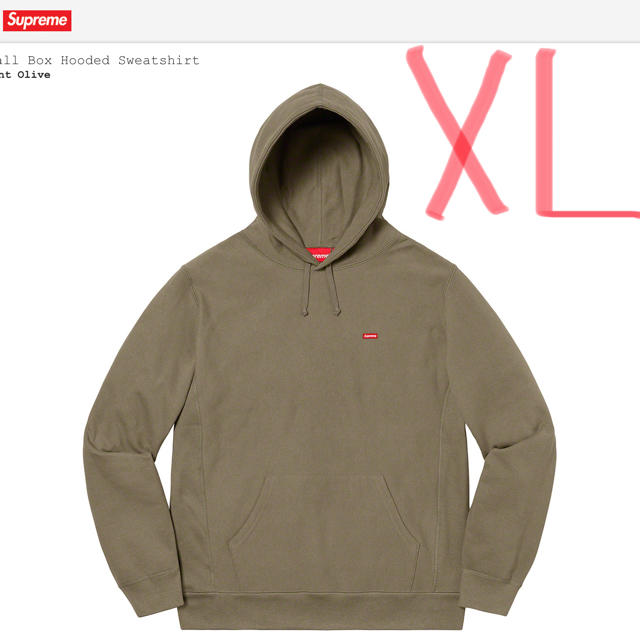 希少 ＸＬ supreme smallboxlogo パーカー ライトカーキ | www ...