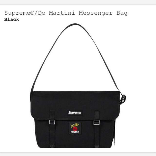 Supreme®/De Martini Messenger bag BLACKメッセンジャーバッグ