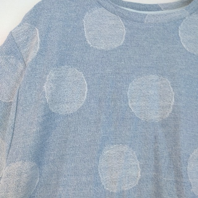 bulle de savon(ビュルデサボン)のBIG DOT ジャガード ゆるTシャツ メンズのトップス(Tシャツ/カットソー(半袖/袖なし))の商品写真