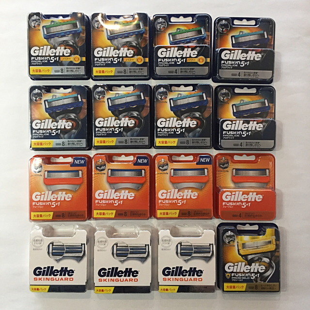 ジレット Gillette 替刃 152個 フュージョン 5+1 他 未使用品