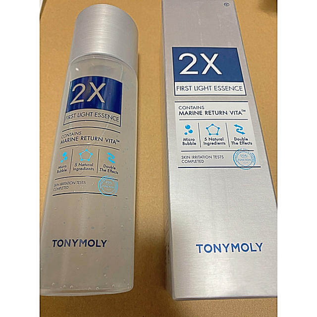 TONY MOLY(トニーモリー)のトニモリ 2X FIRST LIGHT ESSENCE 2本セット コスメ/美容のスキンケア/基礎化粧品(化粧水/ローション)の商品写真