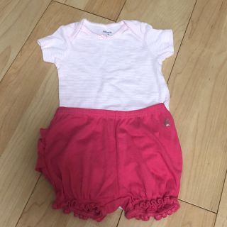 プチバトー(PETIT BATEAU)のプチバトーかぼちゃパンツ&カーターズ　ロンパース (パンツ)