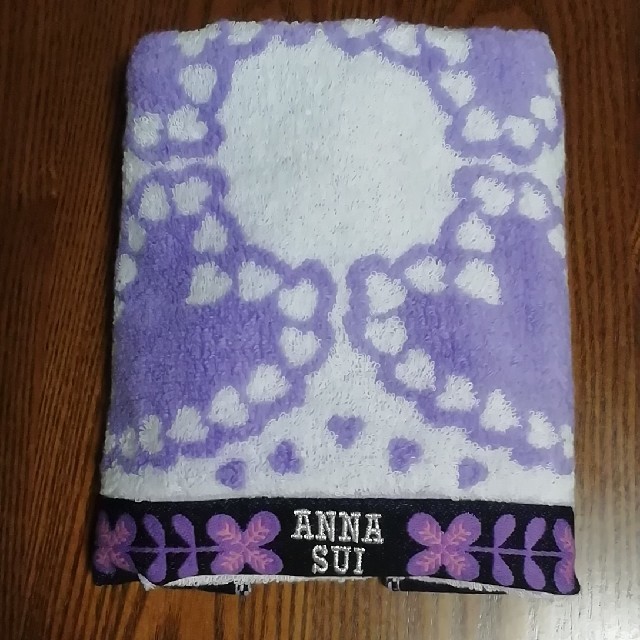 ANNA SUI(アナスイ)のANNA SUI アナスイ フェイスタオル 今治 パープル インテリア/住まい/日用品の日用品/生活雑貨/旅行(タオル/バス用品)の商品写真