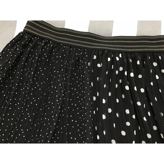 ZARA(ザラ)のZARA BASIC ♡シフォン　ドット柄スカート　Mサイズ レディースのスカート(ひざ丈スカート)の商品写真