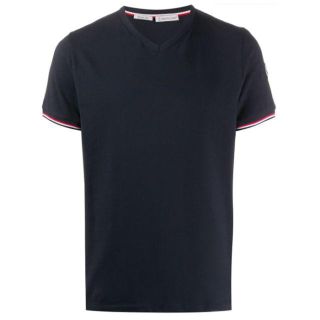 モンクレール(MONCLER)のMONCLER モンクレール 袖ロゴパッチ Vネック Tシャツ(Tシャツ/カットソー(半袖/袖なし))