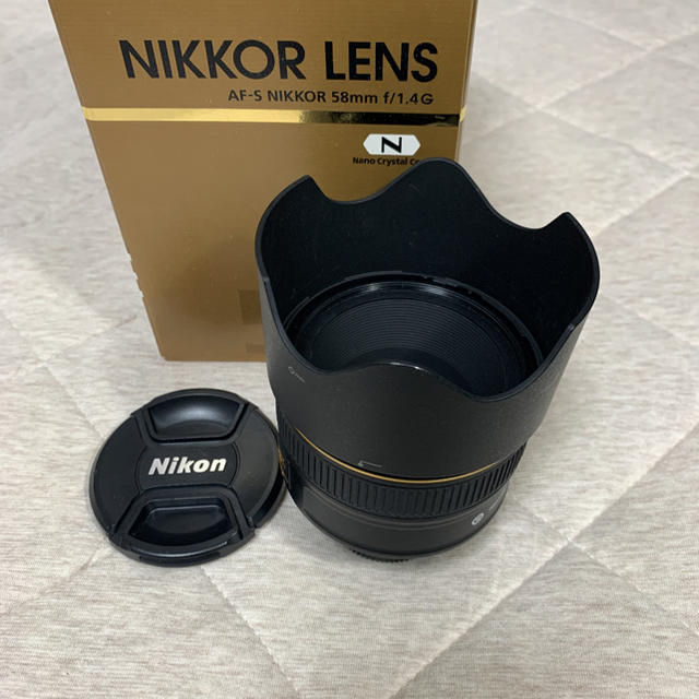 最低価格の Nikon f/1.4G 58mm NIKKOR AF-S - レンズ(単焦点)